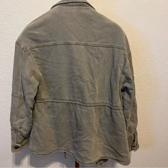 FAHERTY ~ Monterey Utility Jacket in Hawkeye Green Small Cotton Linen Blend - Picture 12 of 12